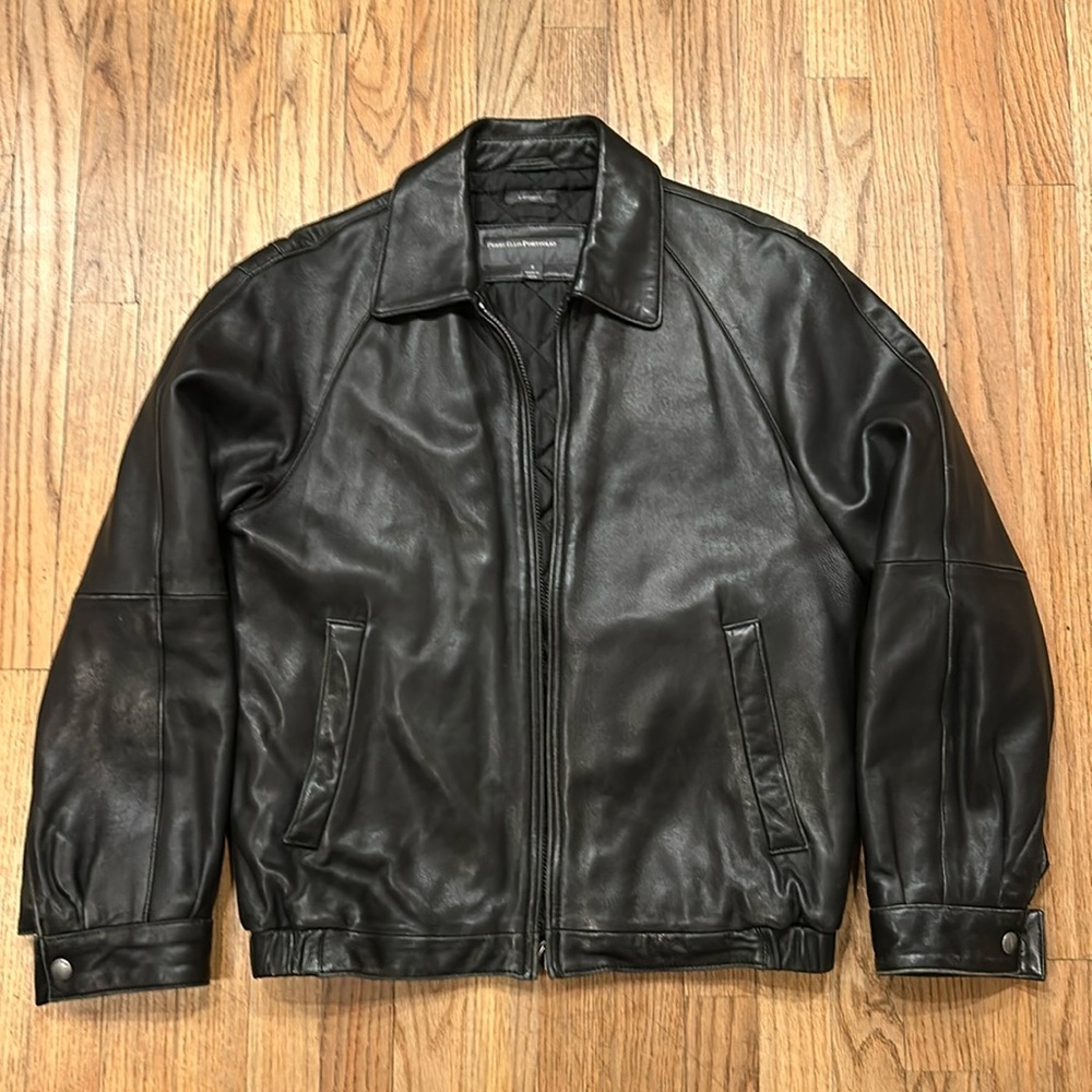 Perry Ellis Men's Lambskin Jacket, Size S